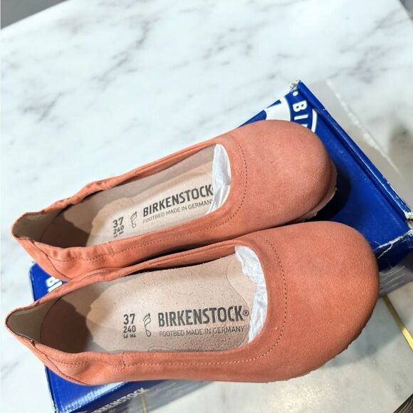 BIRKENSTOCK Celina II Leather Suede Slip-on Ballet Flat Size 37 - Picture 5 of 14